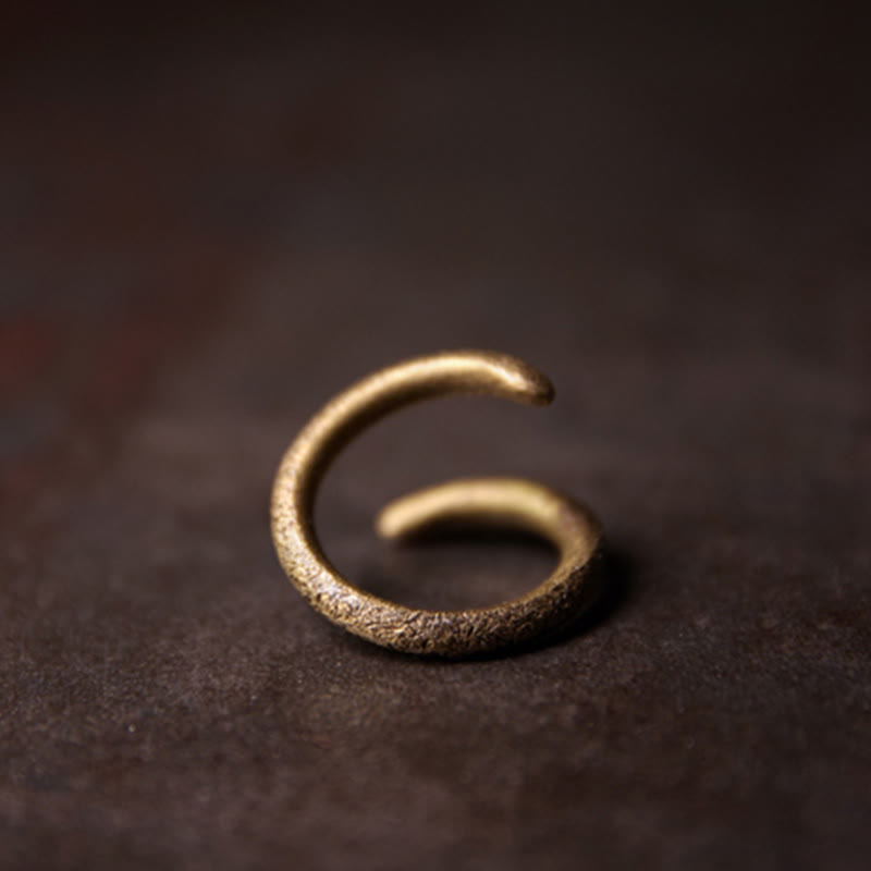 Wear FengShui Simple Design Copper Luck Adjustable Ring