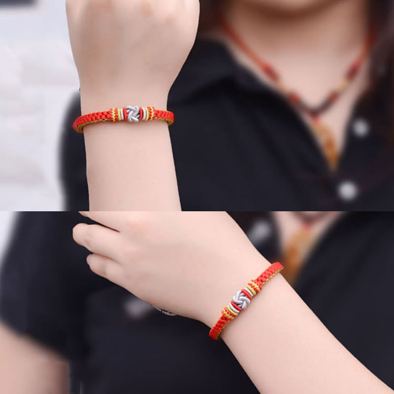 Wear FengShui Colorful Rope True Love Knot Luck Handmade Bracelet