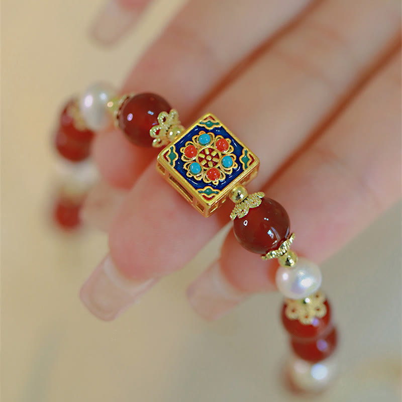 Wear FengShui Red Agate Pearl Confidence Self-acceptance Bracelet