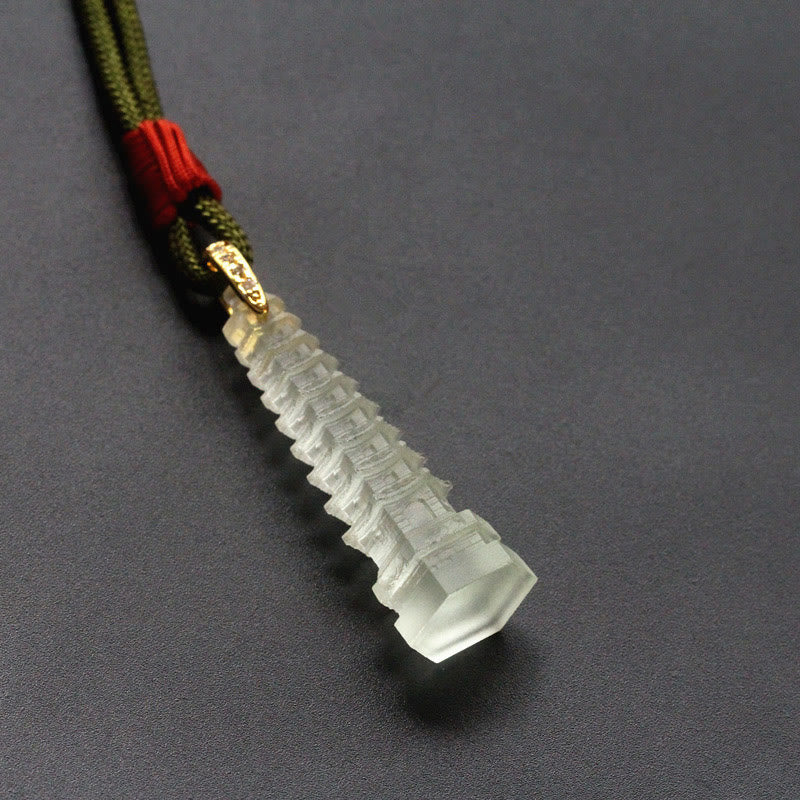Wear FengShui Liuli Ancient Pagoda Wisdom Necklace
