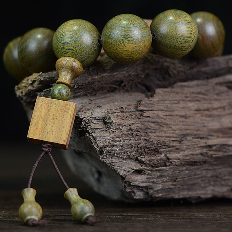 Wear FengShui Tibetan Green Sandalwood Cure Bracelet