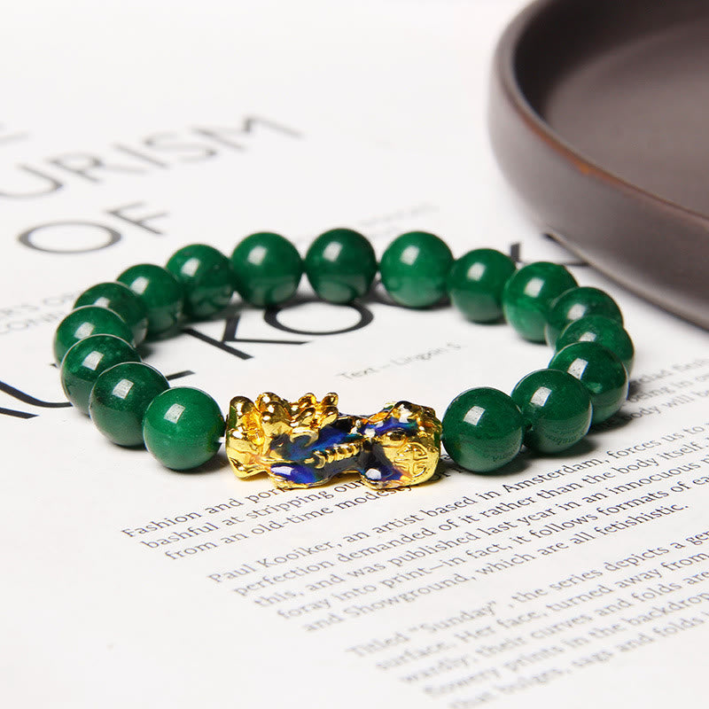 Wear FengShui Pixiu Jade Abundance Protection Bracelet