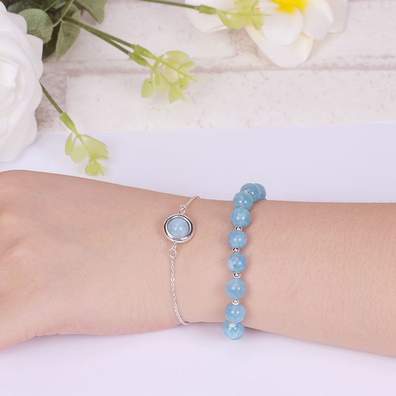Wear FengShui Sun Stone Strawberry Quartz Crystal Positive Bracelet