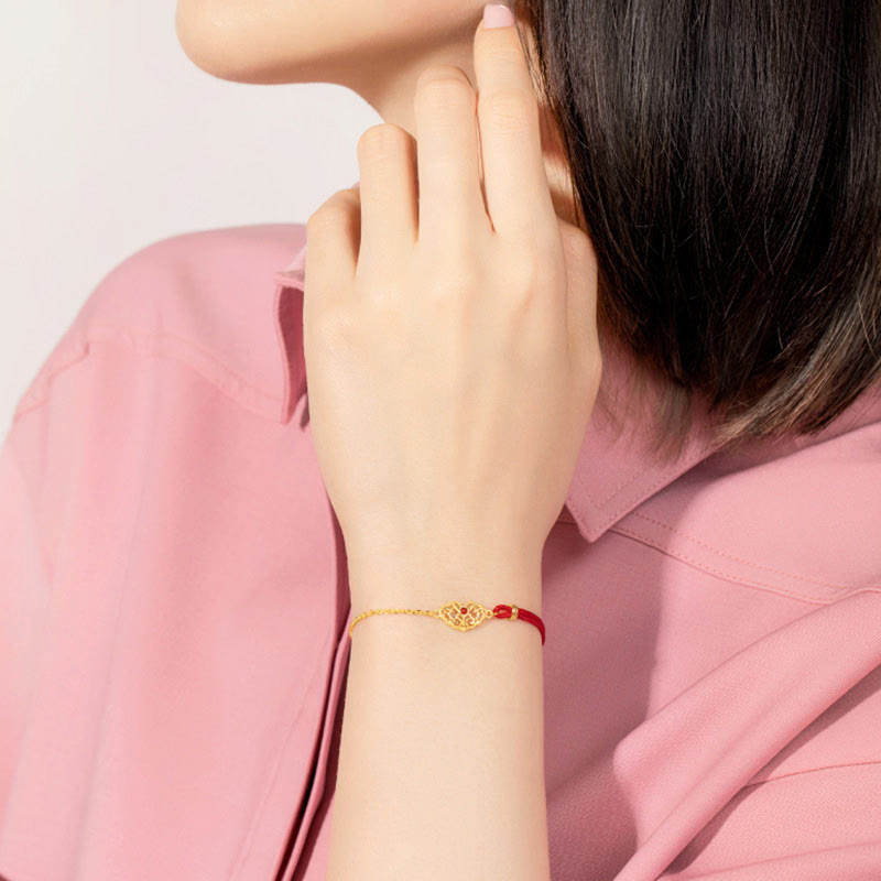 Wear FengShui Lock of Good Wishes Luck Strength Chain Bracelet