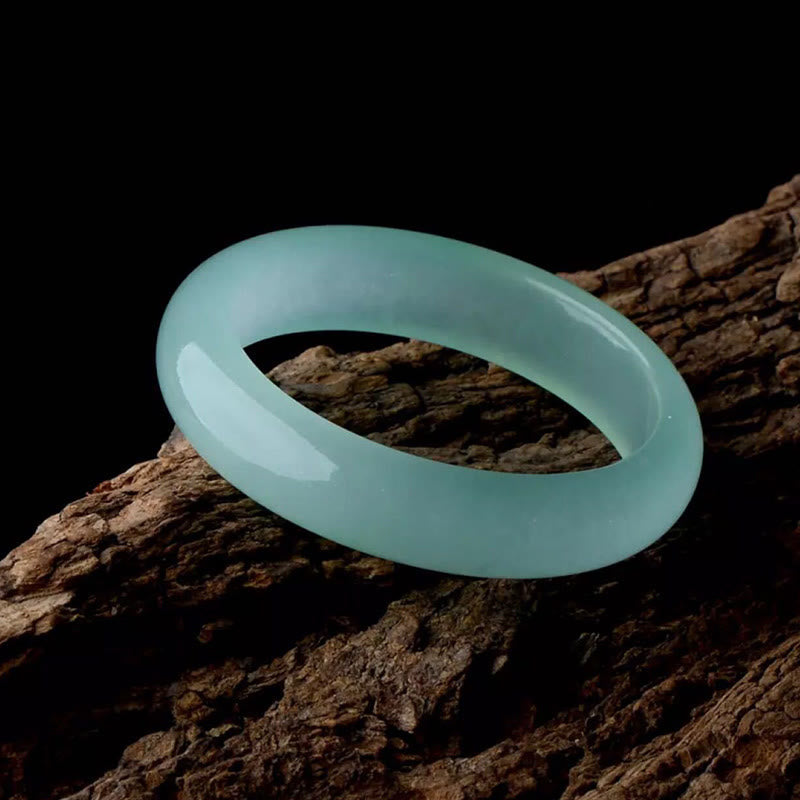 Wear FengShui Natural Jade Luck Healing Prosperity Bangle Bracelet