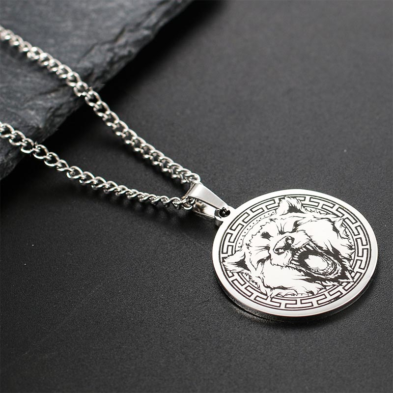 Wear FengShui Animal Titanium Steel Chain Necklace Protection Pendant