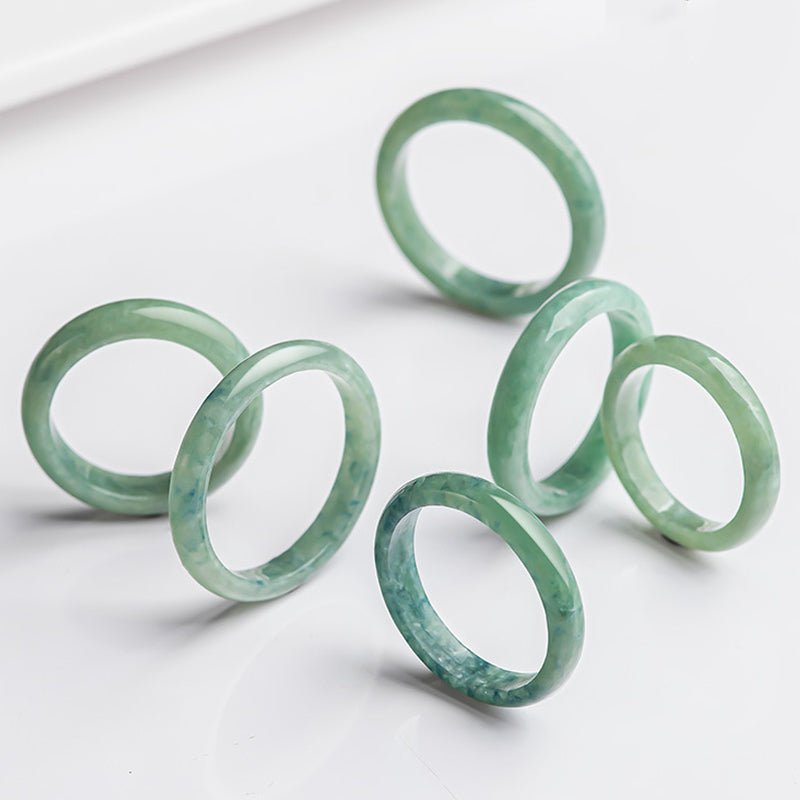 Wear FengShui Natural Jade Prosperity Abundance Ring