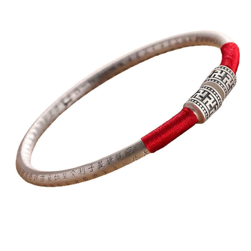 Wear FengShui Tibet Om Mani Padme Hum Luck Red String Bracelet Bangle