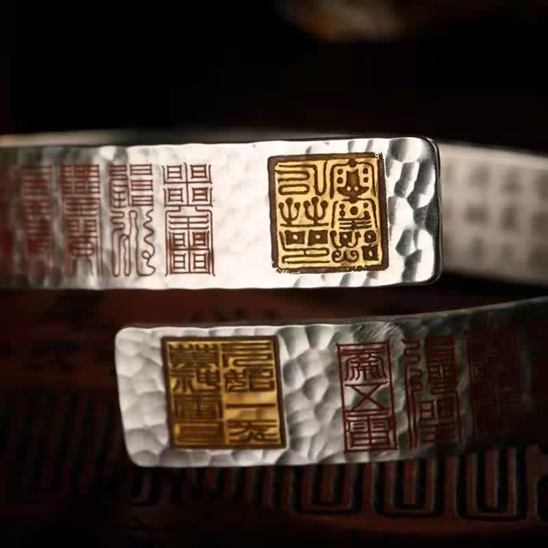 Wear FengShui Letters Copper Balance Healing Cuff Bracelet Bangle