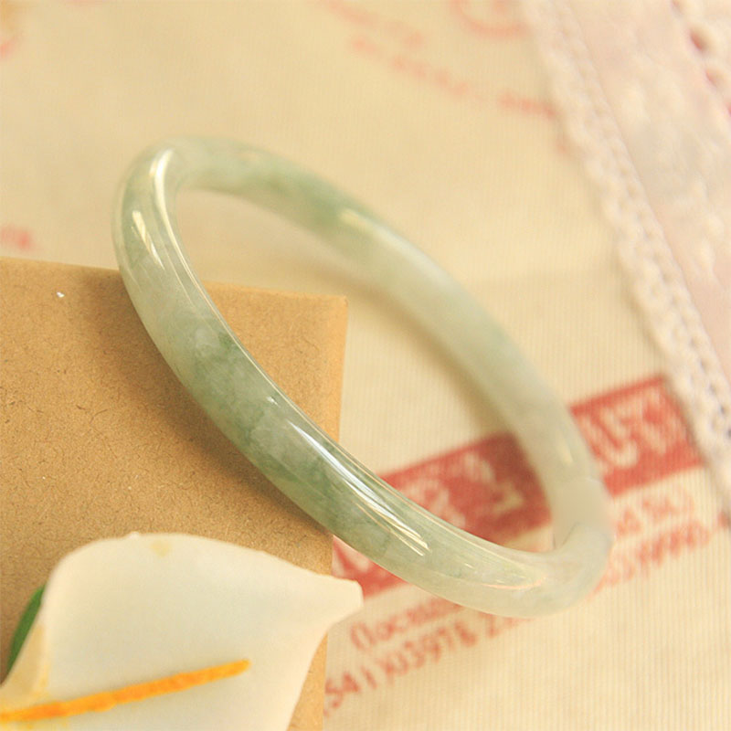 Wear FengShui Natural Jade Peace Healing Bangle Bracelet