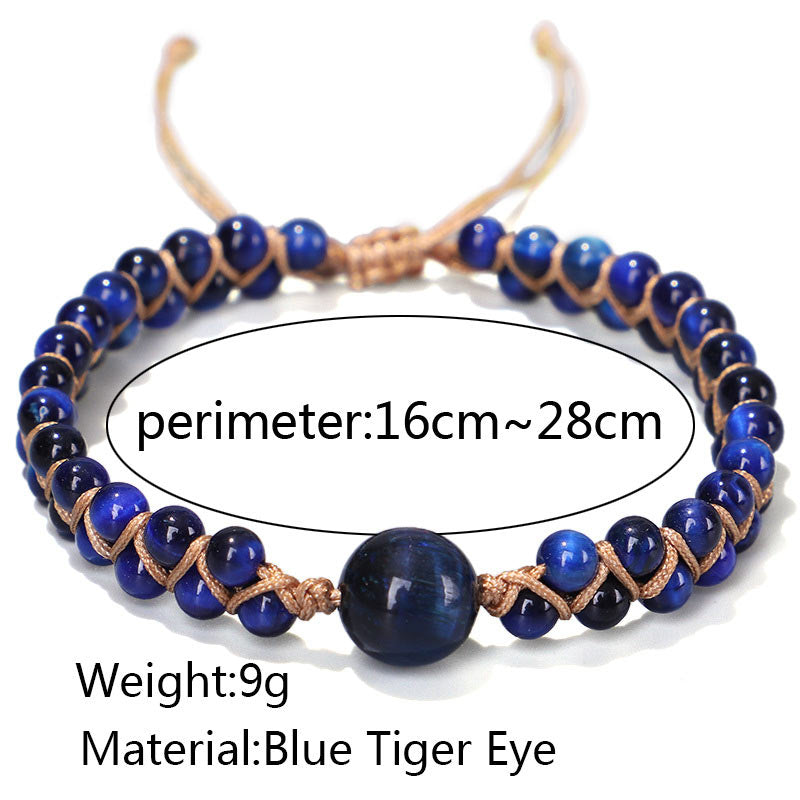 Wear FengShui Divine Blue Tiger Eye Stone Protection Bracelet