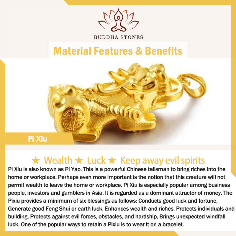 Wear FengShui FengShui PiXiu Obsidian Wealth Bracelet