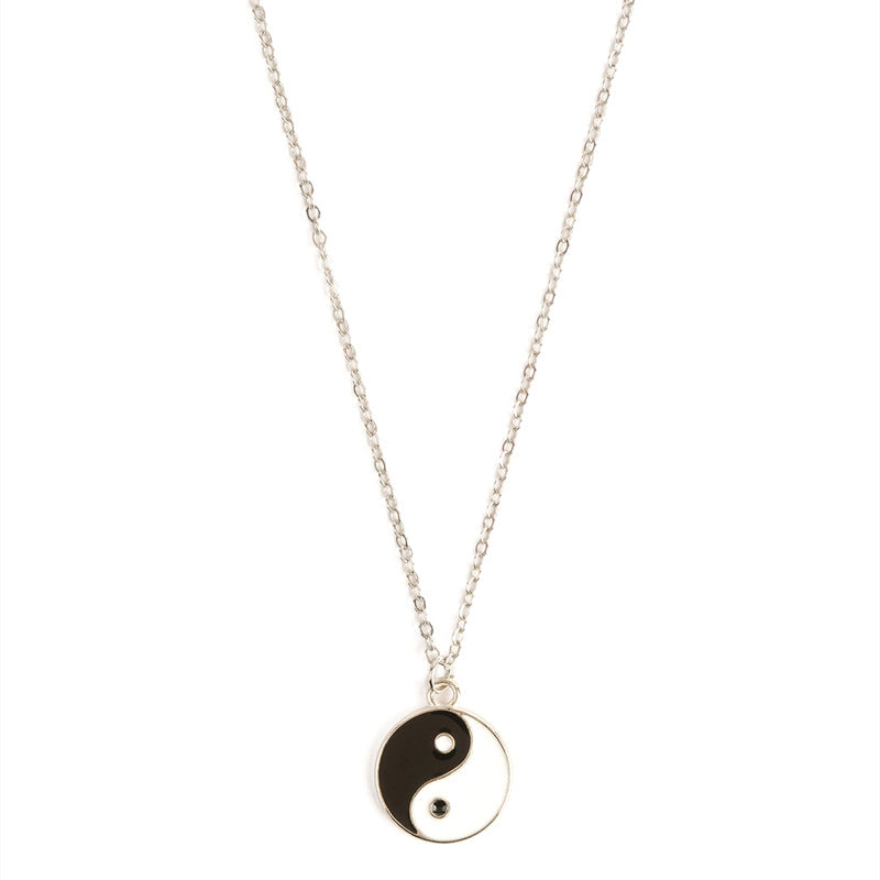 Wear FengShui 2Pcs Yin Yang Harmony Balance Necklace Pendant