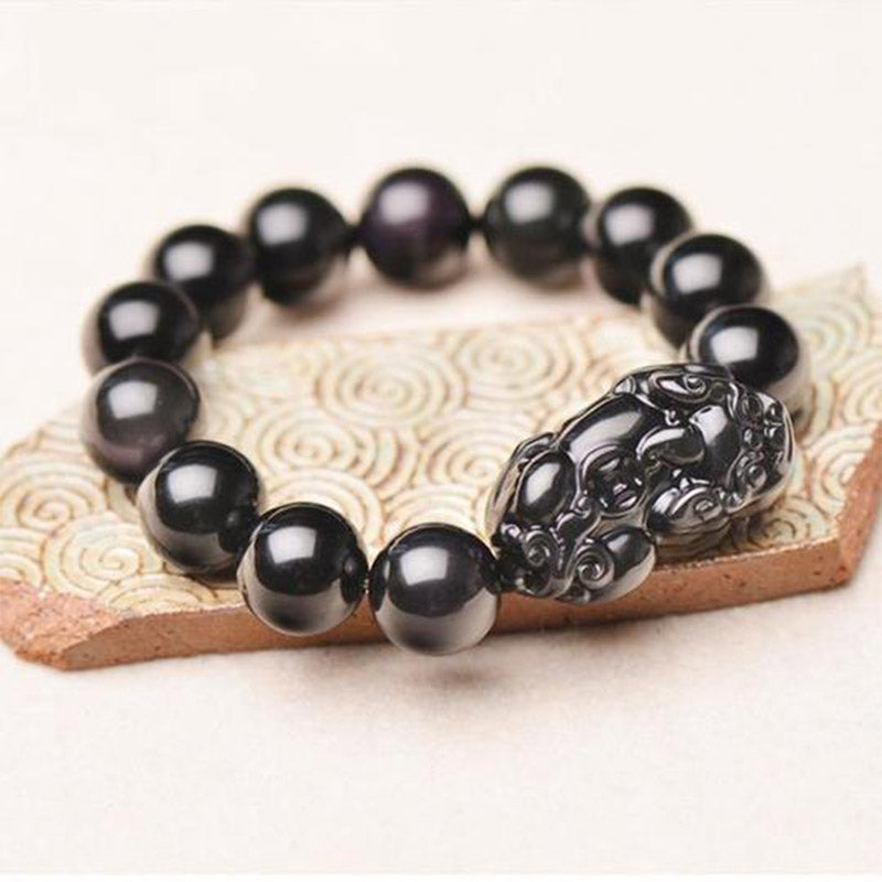 Wear FengShui FengShui PiXiu Obsidian Wealth Bracelet