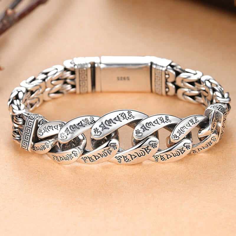 Wear FengShui Om Mani Padme Hum Engraved Peace Purity Bracelet