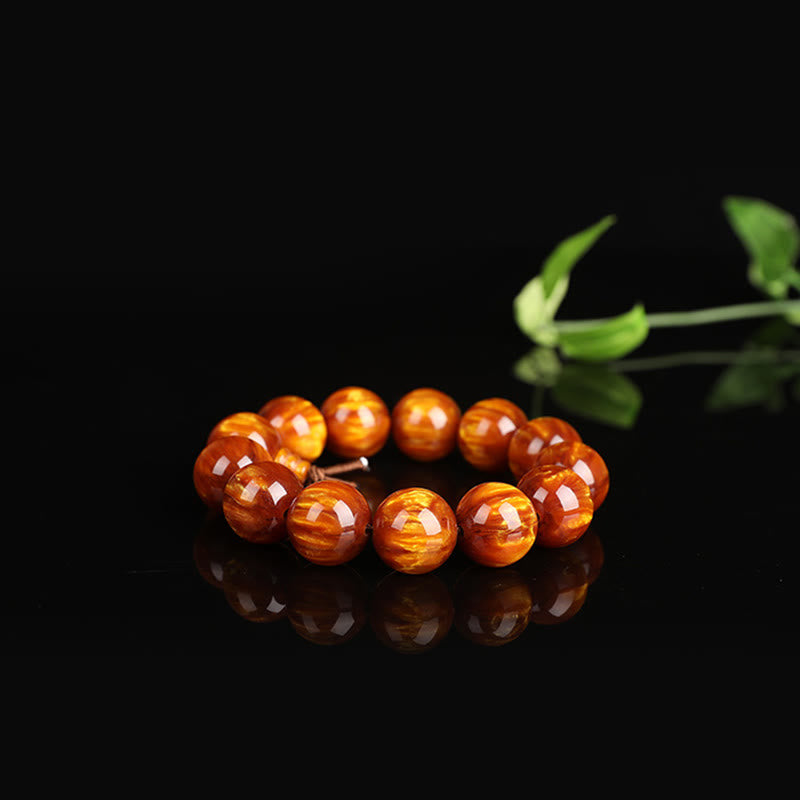 Wear FengShui Golden Sea Willow Success Positive Bracelet Mala