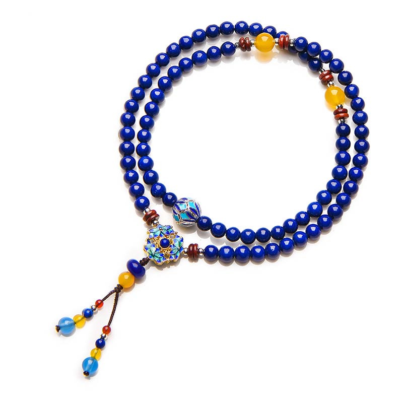 Wear FengShui Lazurite Yellow Agate Positive Bracelet
