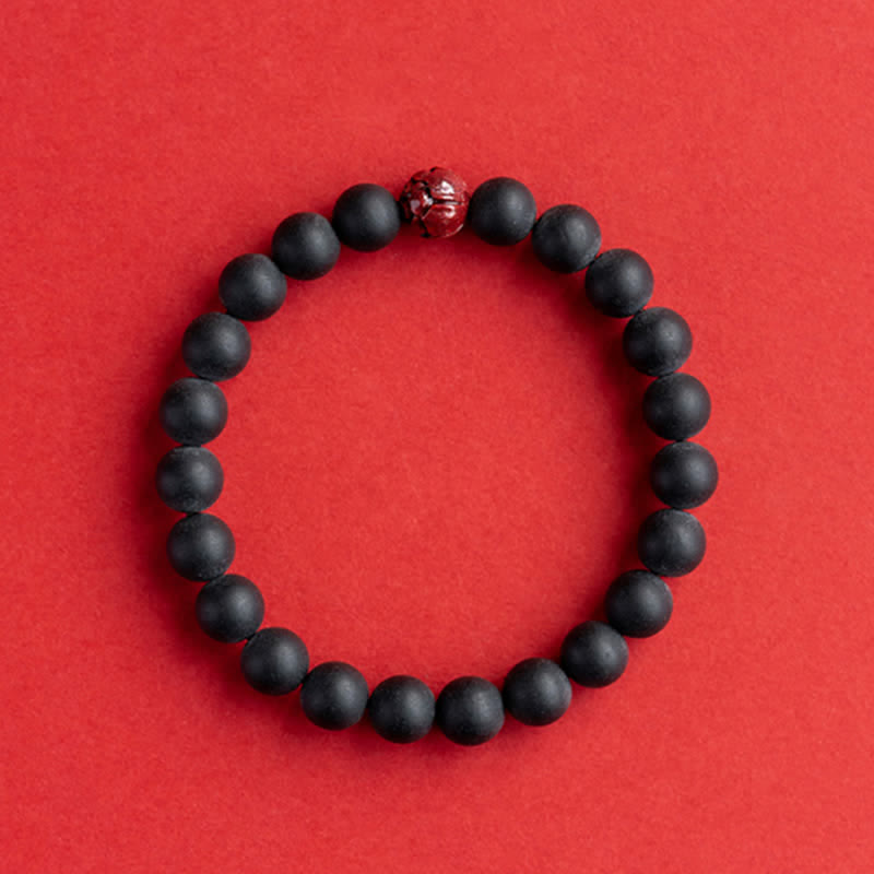 Wear FengShui Tibetan Cypress Cinnabar Lotus Healing Bracelet