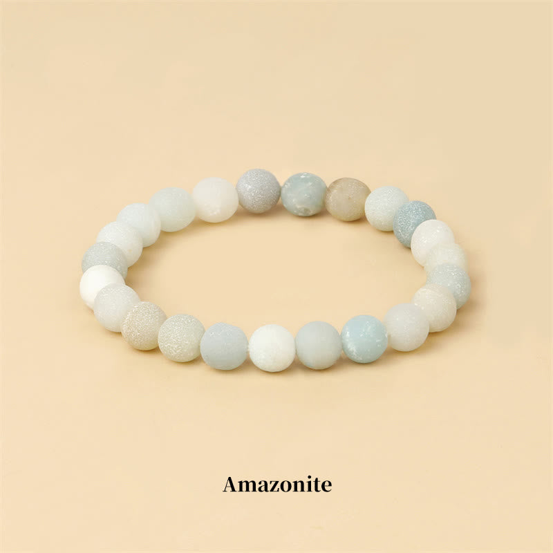 Wear FengShui Natural Stone Quartz Healing Beads Bracelet