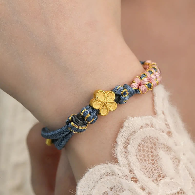 Wear FengShui Peach Blossom Design Wealth String Bracelet