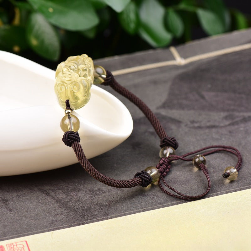 Citrine Wealth Pi Xiu Bracelet – A Symbol of Prosperity and Good Fortune
