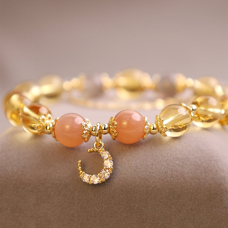Wear FengShui Blessed Moon Citrine Abundant Energy Bracelet