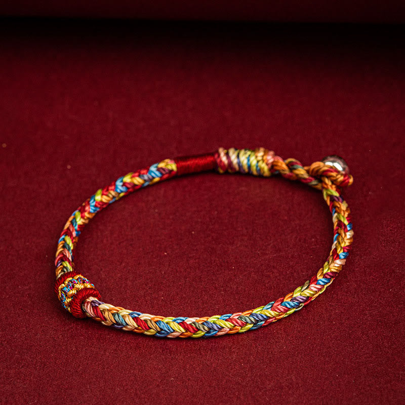 Wear FengShui Handmade Dragon Boat Festival Luck Colorful Rope Child Adult Bracelet