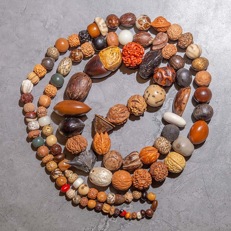 Wear FengShui 108 Mala Beads Bodhi Seed Luck Wealth Bracelet Wrist Mala