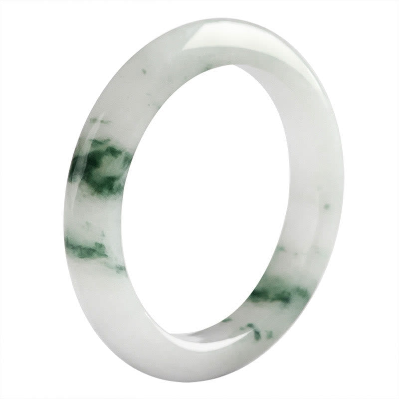 Wear FengShui Natural Green Jade Luck Abundance Ring
