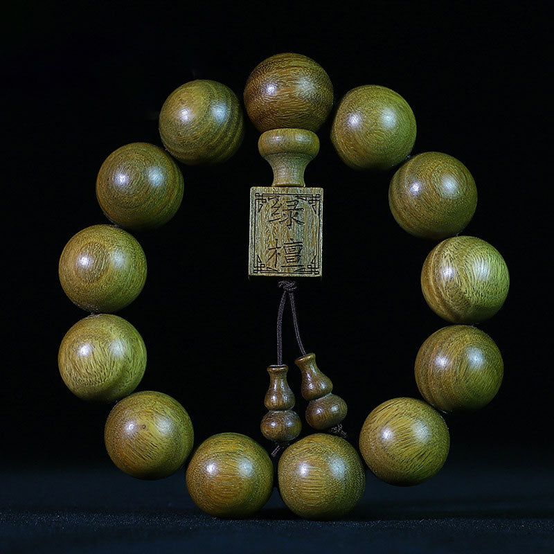 Wear FengShui Tibetan Green Sandalwood Cure Bracelet
