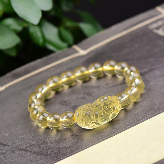 Wear FengShui FengShui Citrine PiXiu Wealth Bracelet