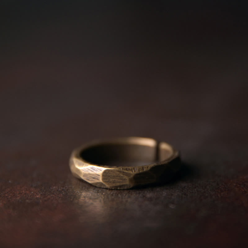 Wear FengShui Tibetan Simple Design Copper Wealth Ring