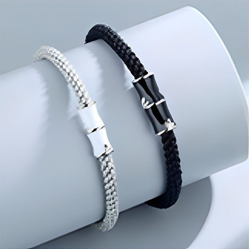 Wear FengShui Bamboo Pattern Healing Couple Rope Bracelet
