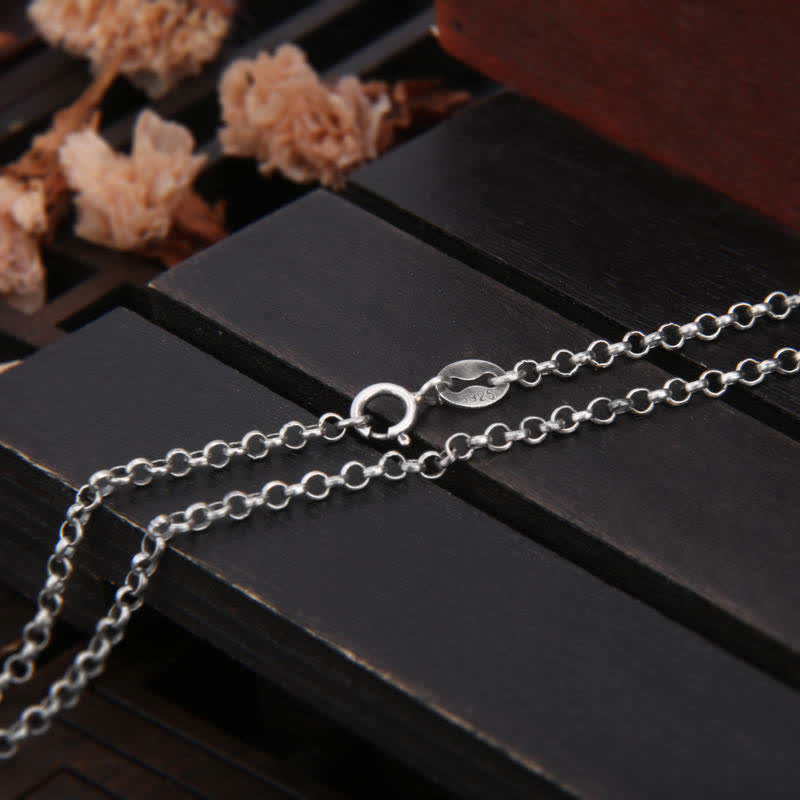 Wear FengShui 999 Sterling Silver Buddha Demon Serenity Necklace Pendant