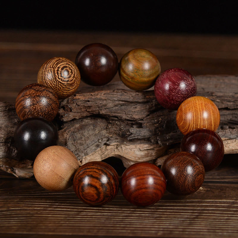 Wear FengShui Multicolored Sandalwood Protection Healing Bracelet