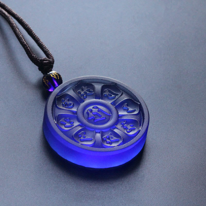 Wear FengShui Liuli Manjusri Lotus Enlightenment Necklace