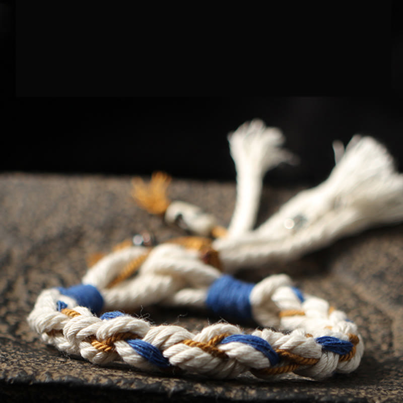 Wear FengShui Tibet Zakiram Goddess of Wealth Thangka Handmade Luck Bracelet