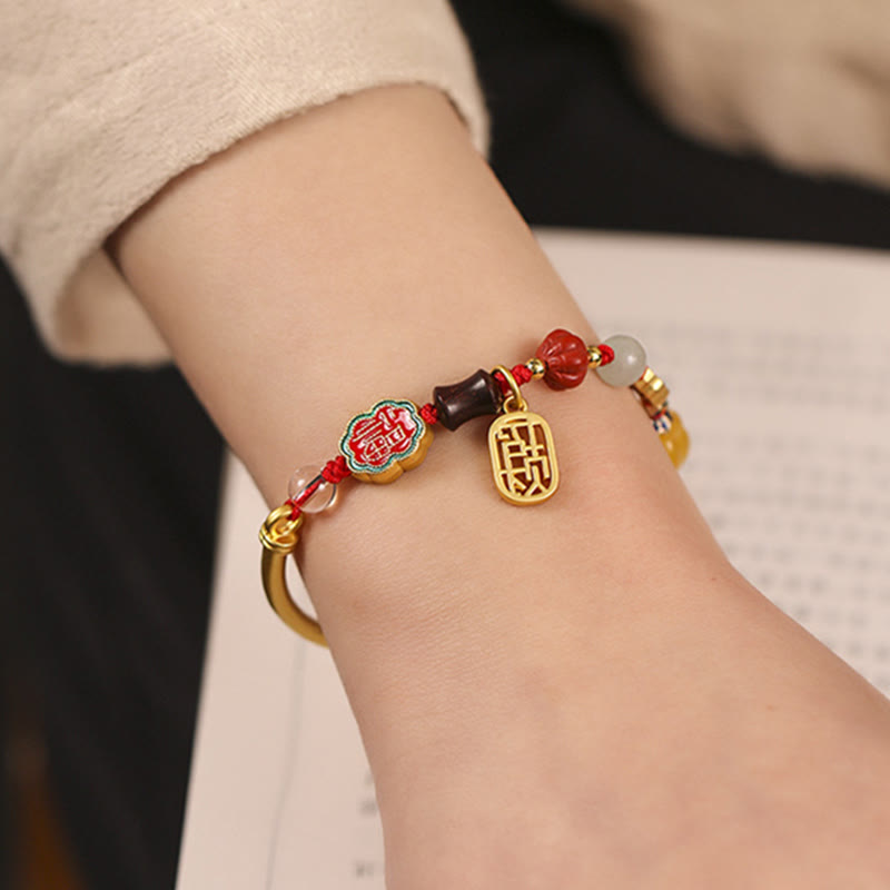 Wear FengShui Tibetan Auspicious Clouds Fortune Happiness Wealth Luck Bracelet
