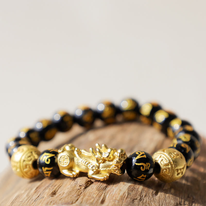 Wear FengShui FengShui PiXiu Obsidian Wealth Bracelet