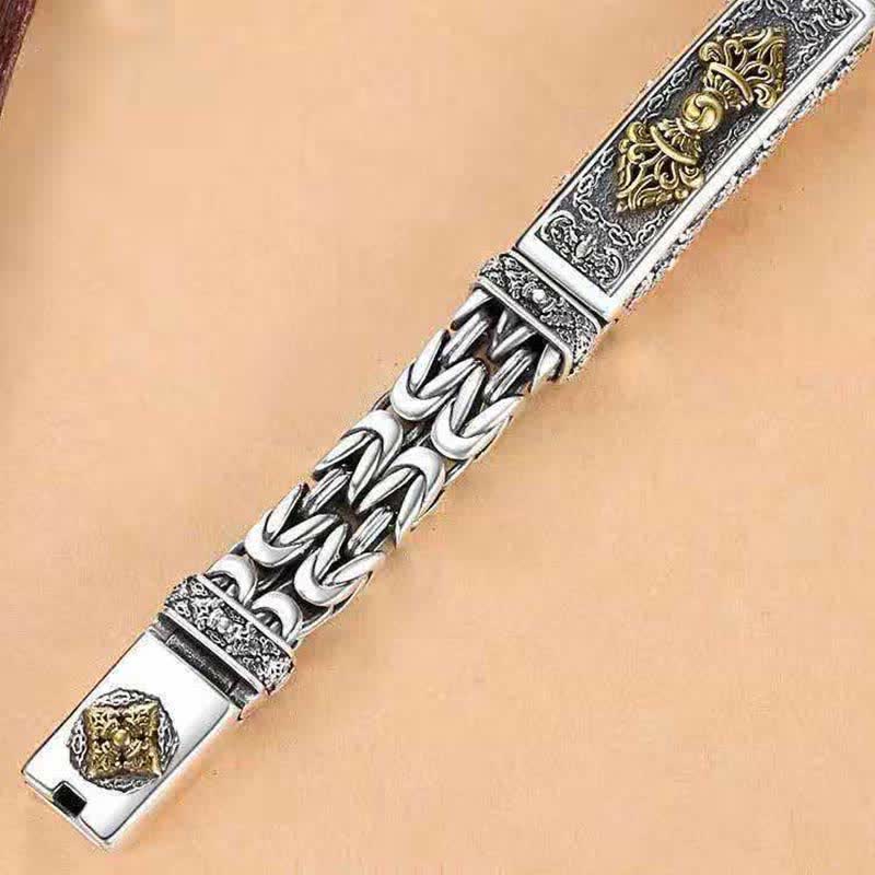 Wear FengShui Vajra Dorje Twisted Braided Pattern Copper Balance Bracelet