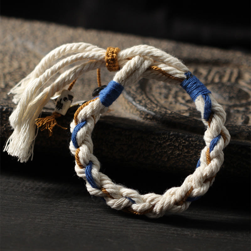 Wear FengShui Tibet Zakiram Goddess of Wealth Thangka Handmade Luck Bracelet