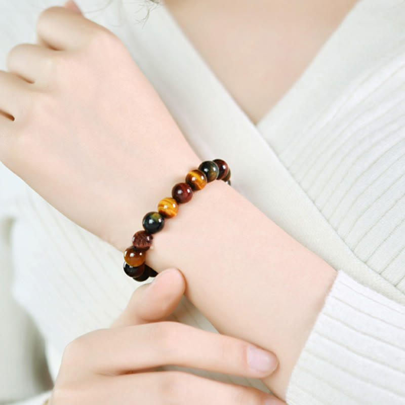 Wear FengShui Natural Tiger Eye Positive Protection Bracelet