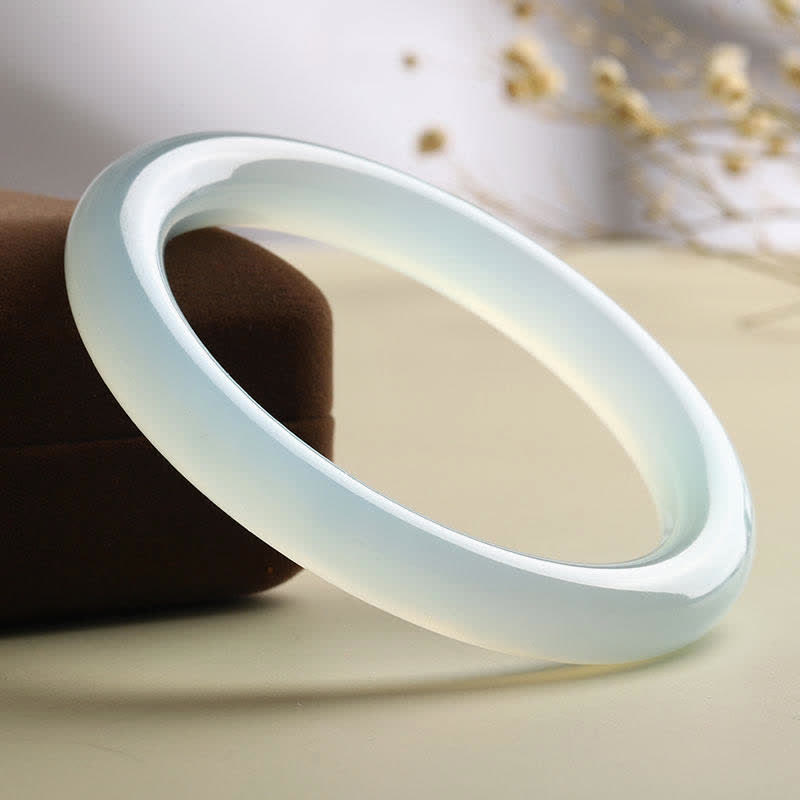 Wear FengShui Natural Aquamarine Blessing Serenity Bangle Bracelet
