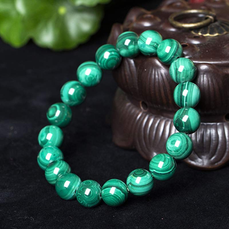 Wear FengShui Natural Malachite Protection Calmness Bracelet