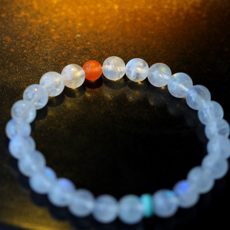 Wear FengShui Moonstone Calm Healing Positive Bracelet