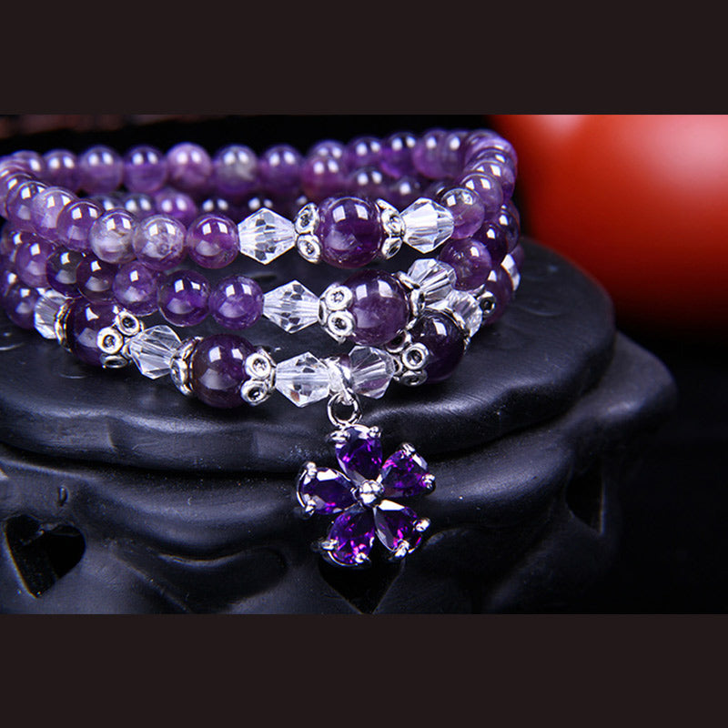 Wear FengShui Tibetan Amethyst Blessing Bracelet