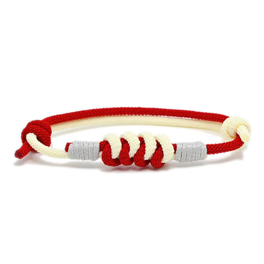 Wear FengShui Simple Design King Kong Knot Strength Braid String Bracelet