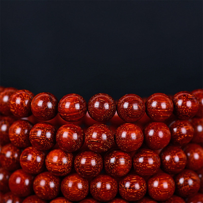 Wear FengShui Tibetan Small Leaf Red Sandalwood Balance Bracelet