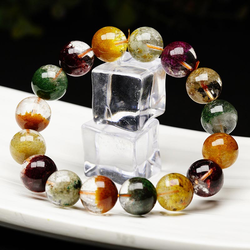 Wear FengShui Natural Various Gemstone Crystal Love Bracelet