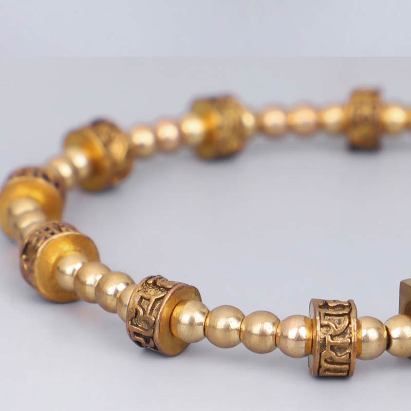 Wear FengShui Tibetan Curse Six True Words Wealth Bracelet